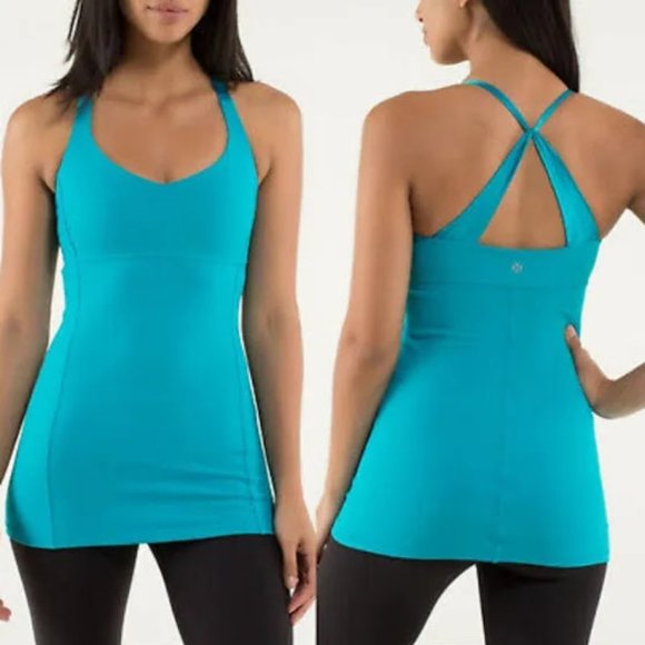 Lululemon Daily Practice Yoga Tank, Long Length, Satin Straps, Luon Stretch - Picture 1 of 7